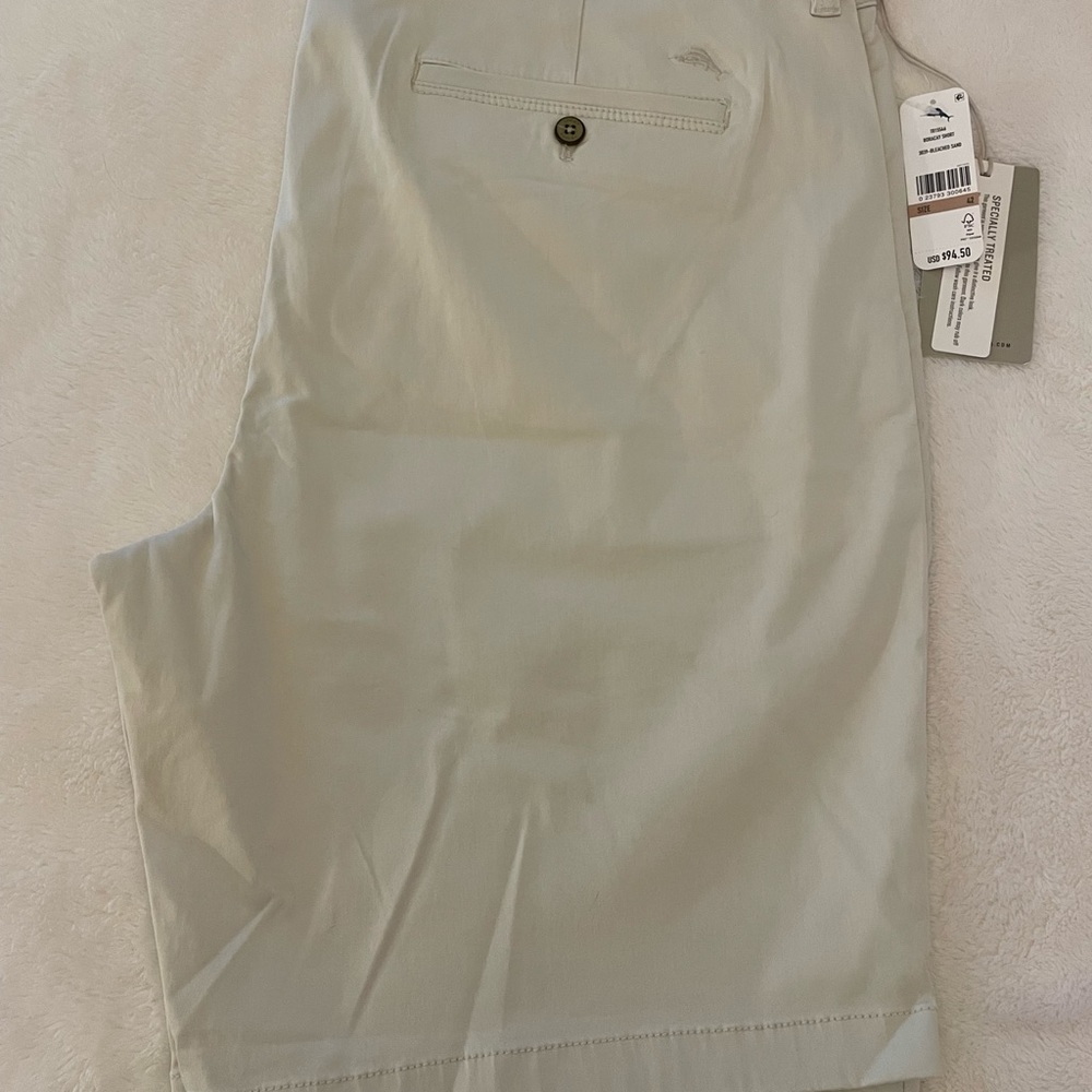 Tommy Bahama men’s flat front shorts sand color